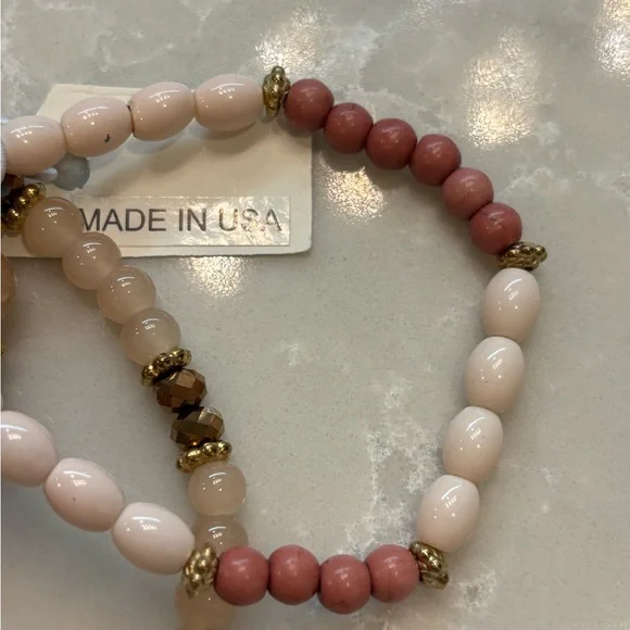 Anita K Beaded bracelet 🩷🤎NWT - Picture 4 of 5